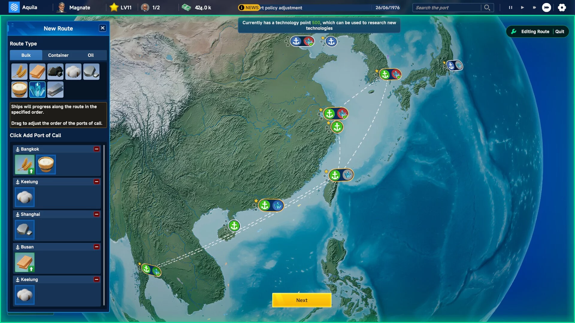 Изображение игры: Global Magnates: Shipping Tycoon