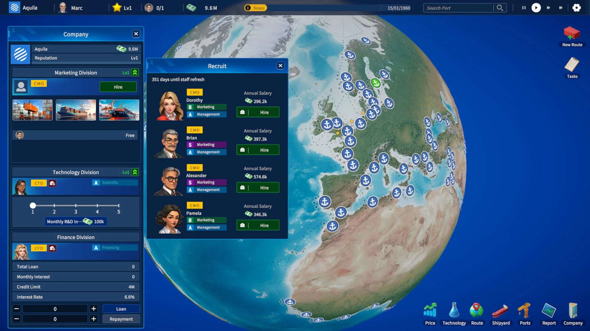 Изображение игры: Global Magnates: Shipping Tycoon