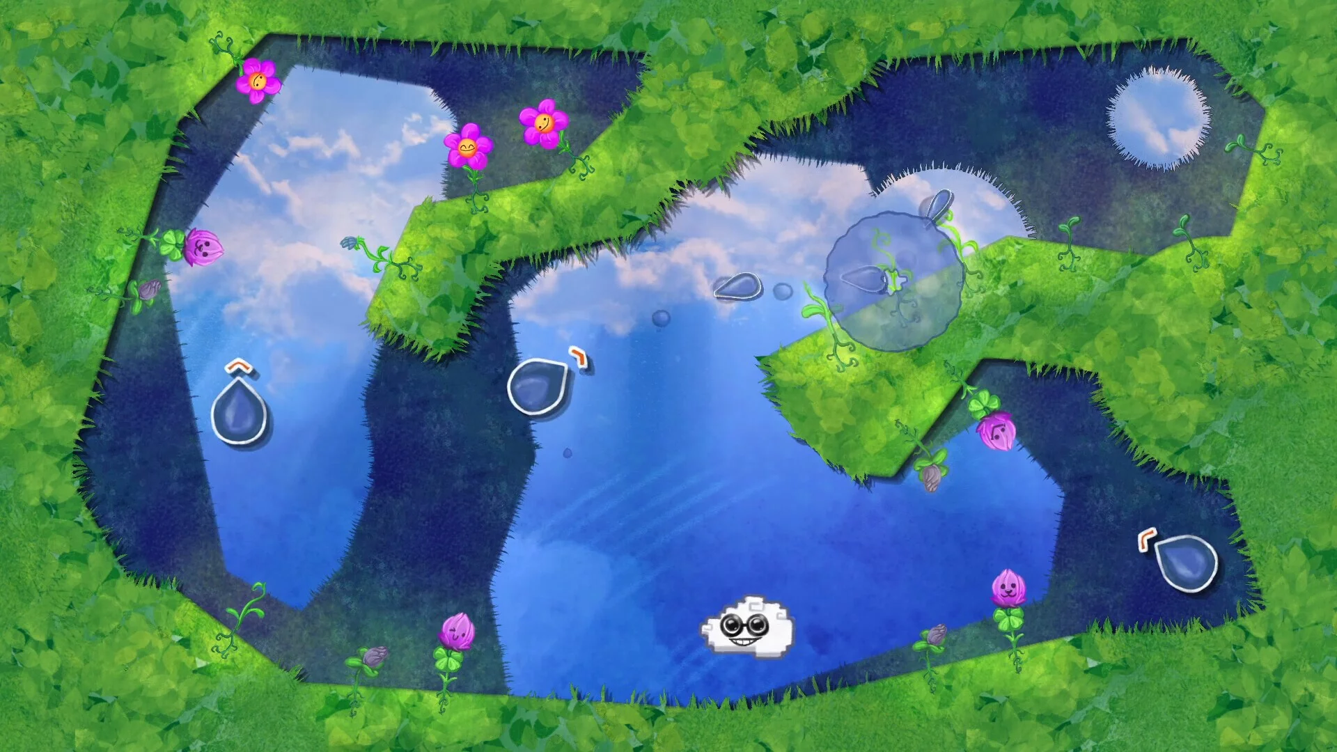 Изображение игры: Flowerdrops