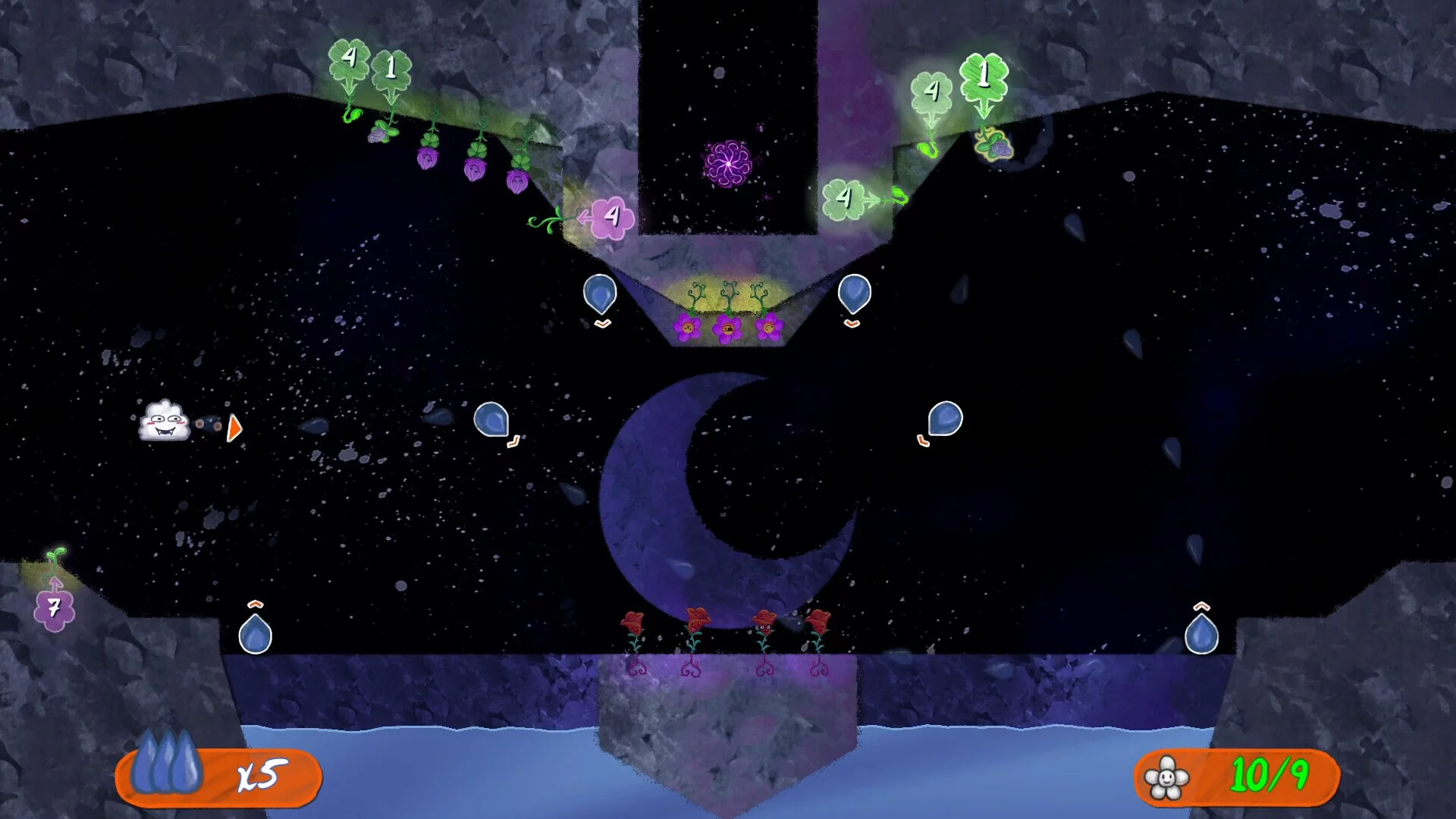 Изображение игры: Flowerdrops