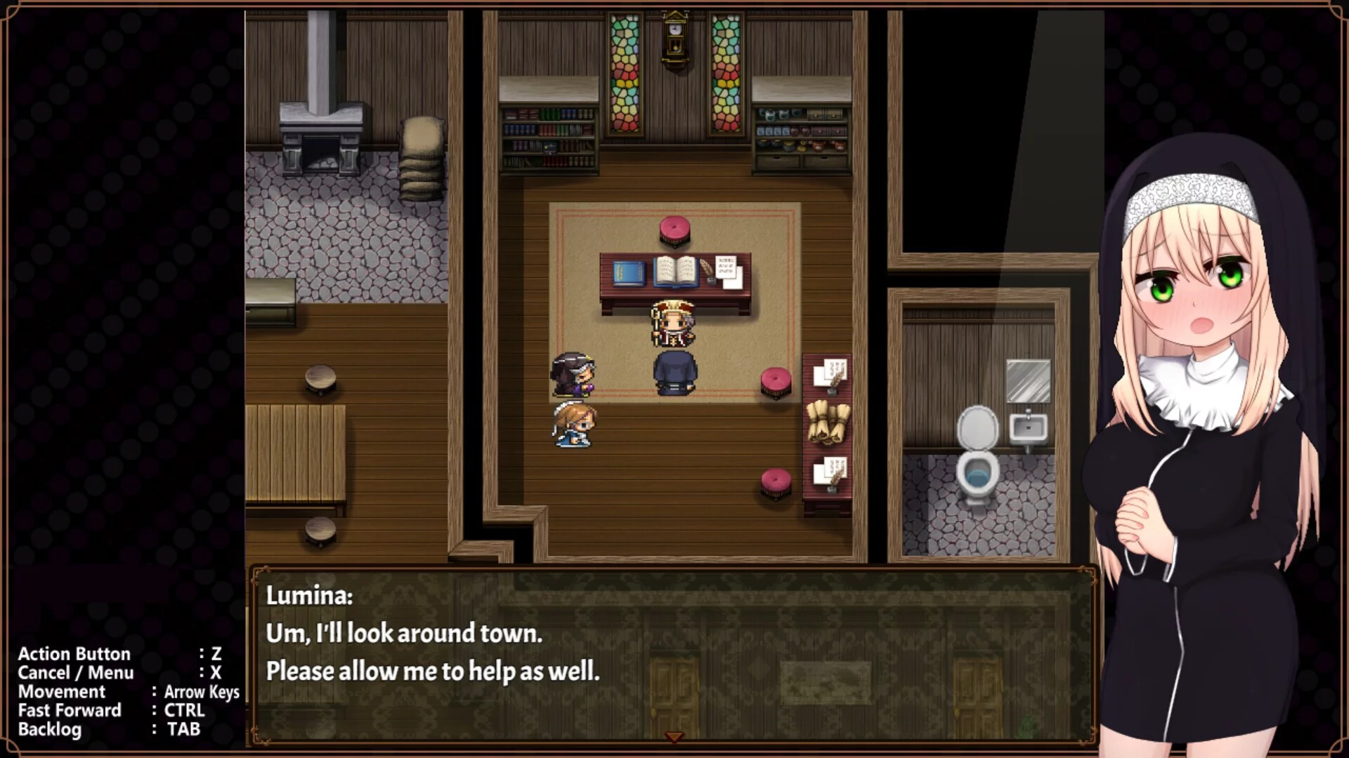 Изображение игры: Sister Lumina and the Hypnosis Cult