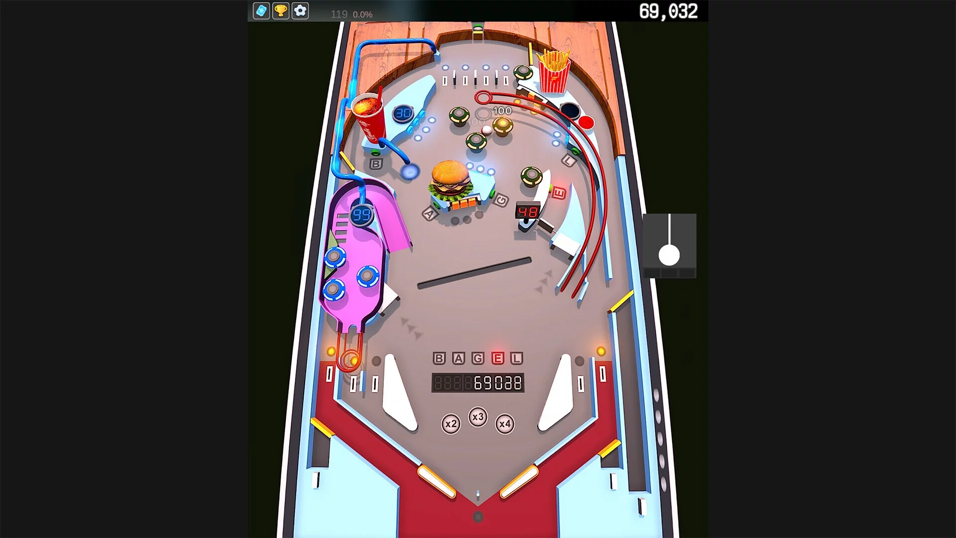 Изображение игры: Dinerball Z