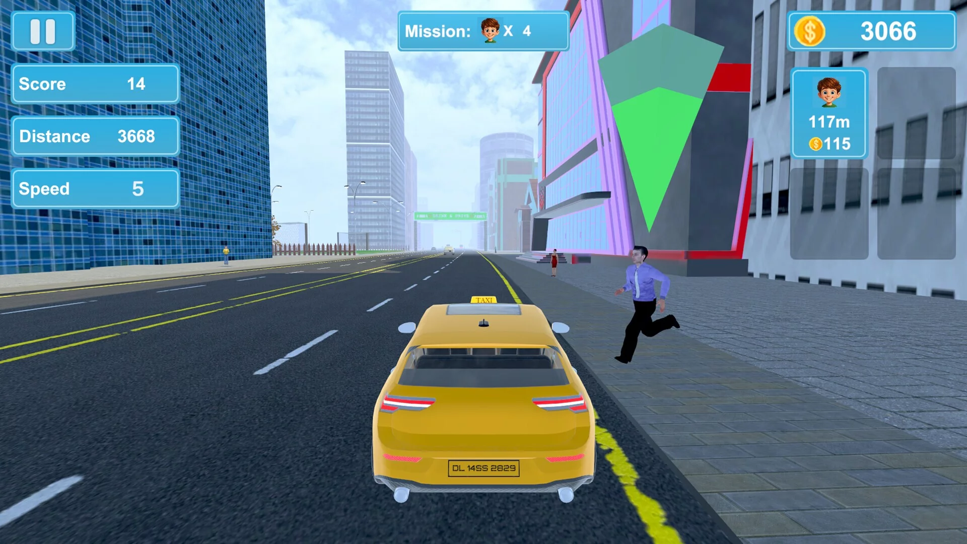 Изображение игры: City Taxi Mission