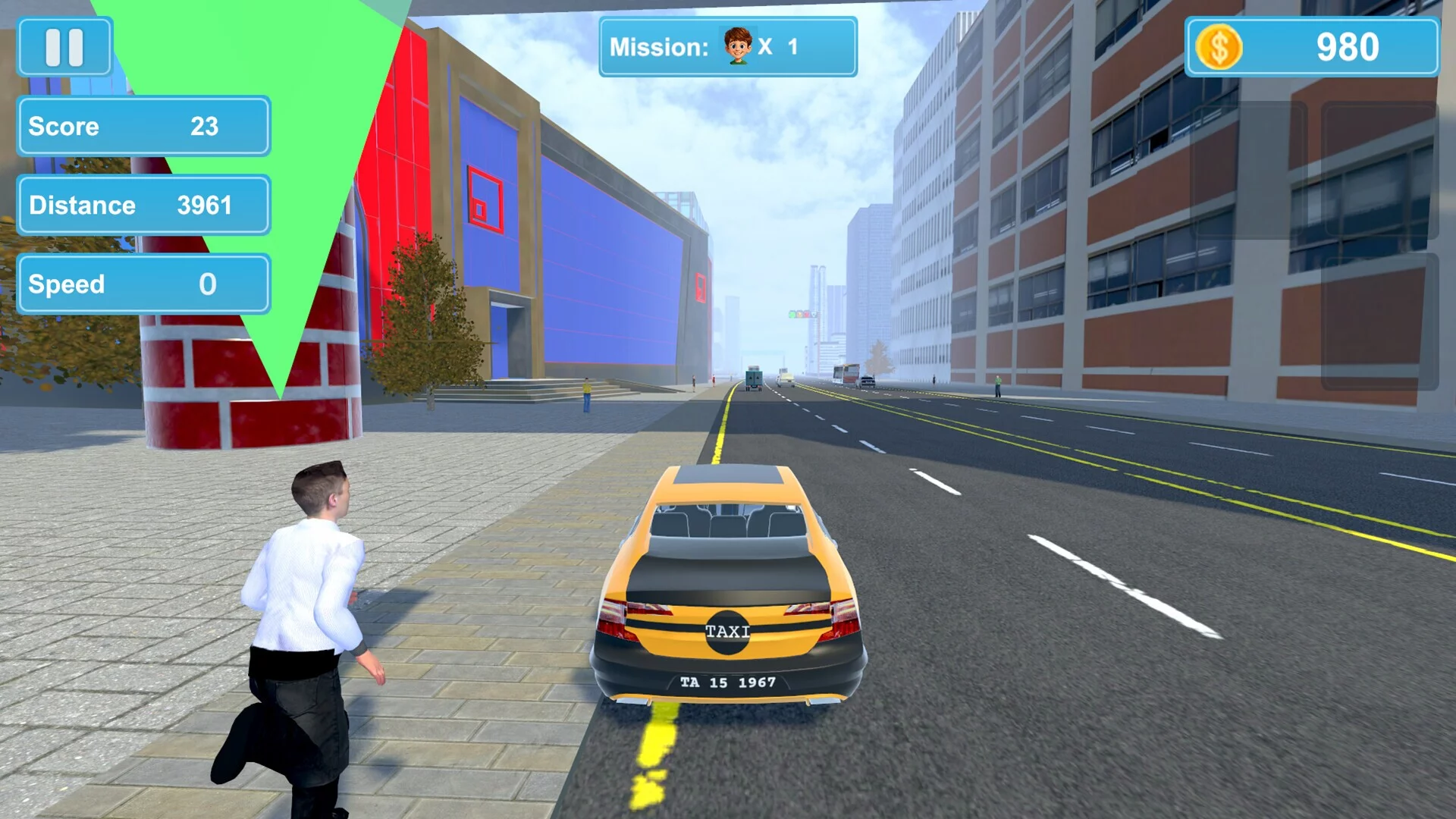 Изображение игры: City Taxi Mission