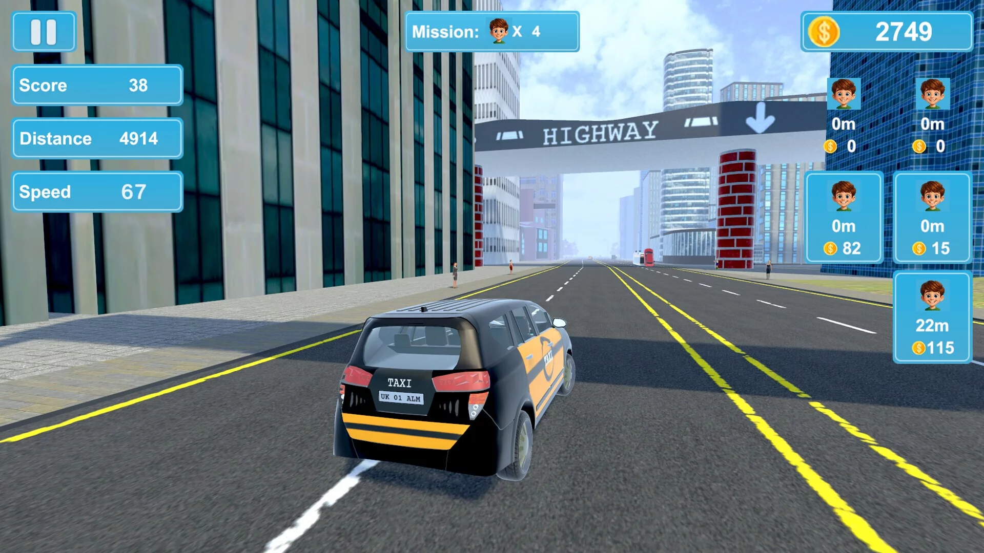 Изображение игры: City Taxi Mission