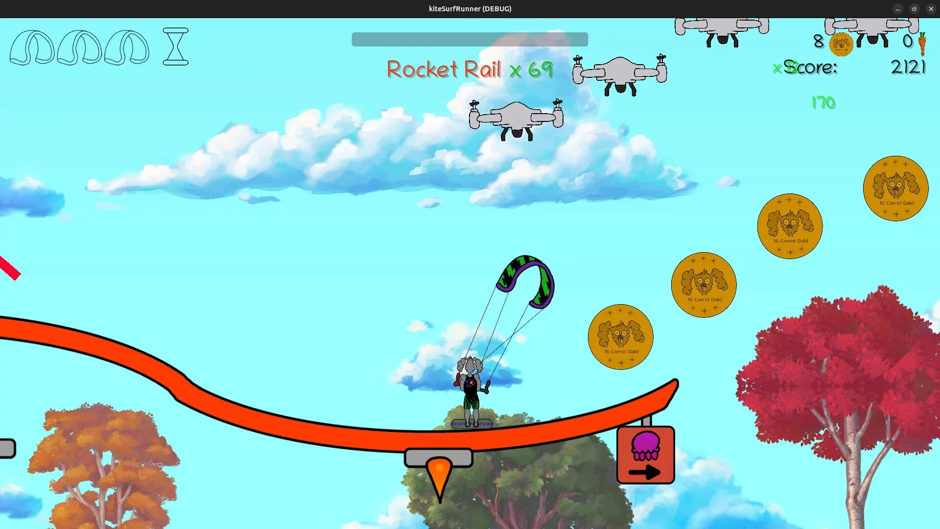 Изображение игры: Kitesurf Runner