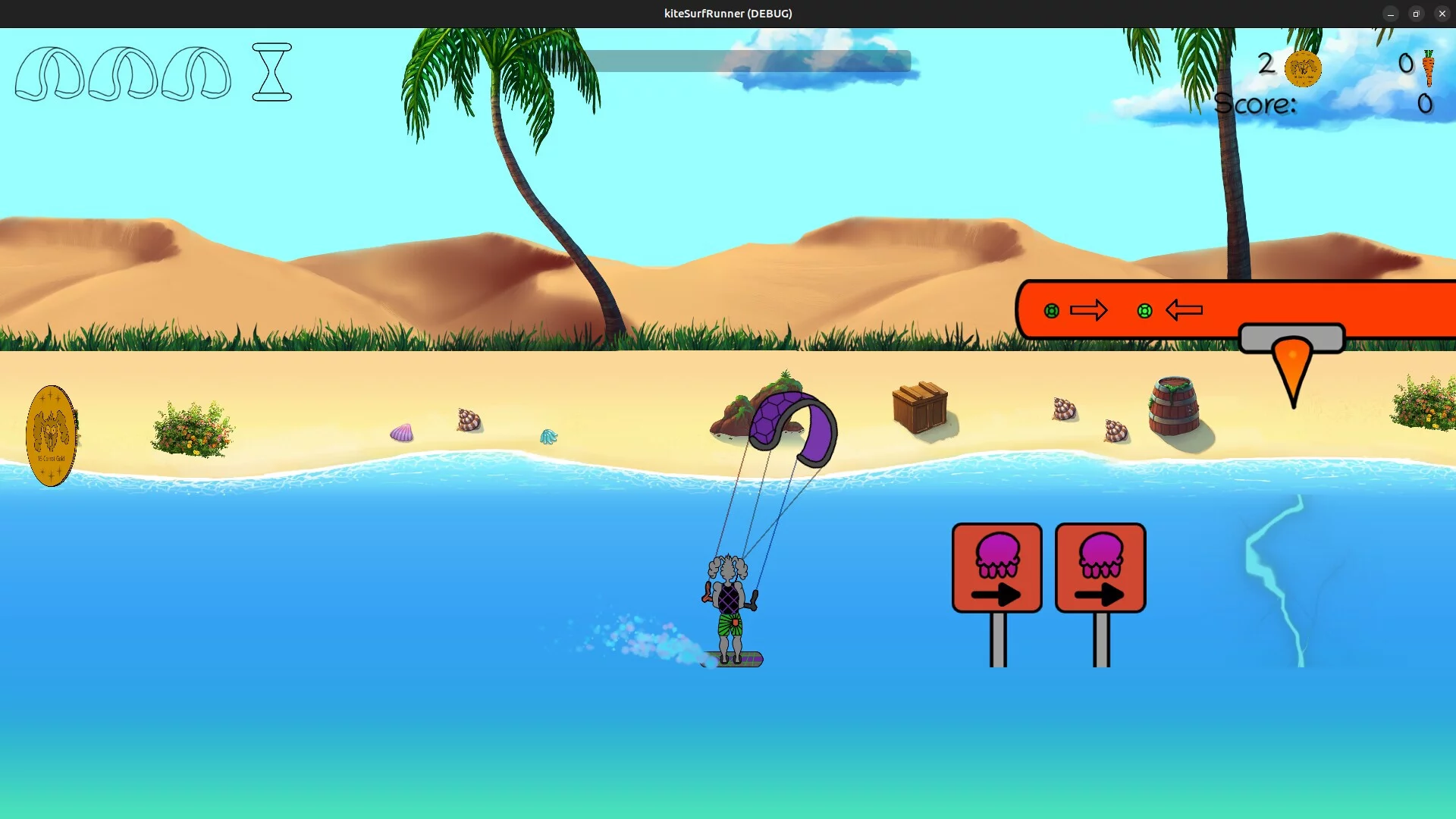 Изображение игры: Kitesurf Runner