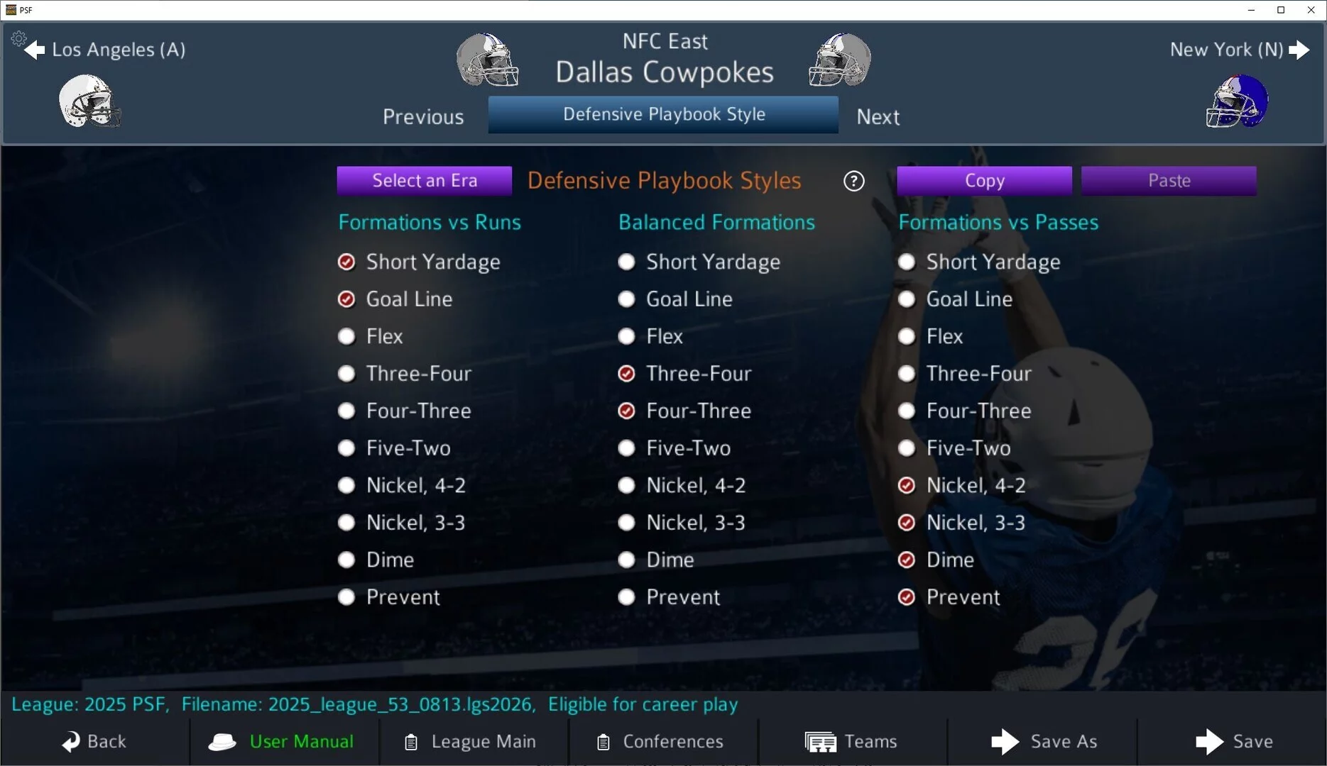 Изображение игры: Pro Strategy Football 2026