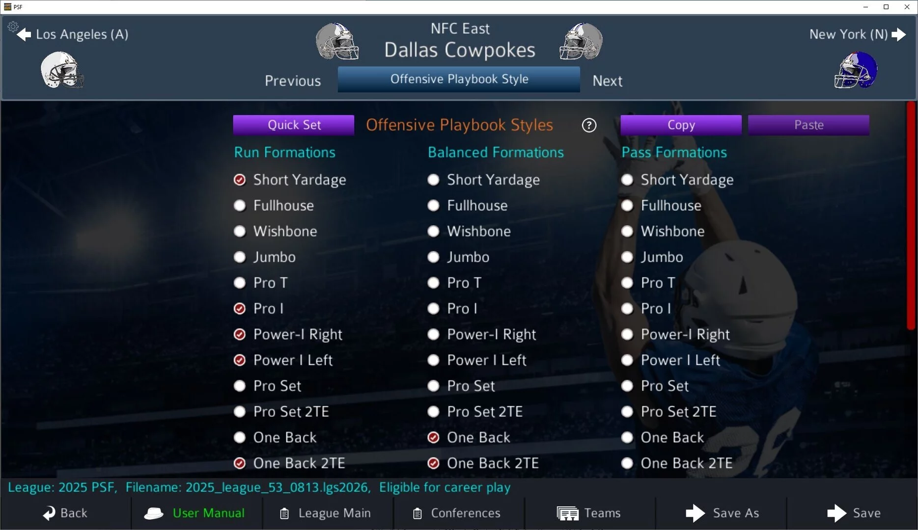 Изображение игры: Pro Strategy Football 2026