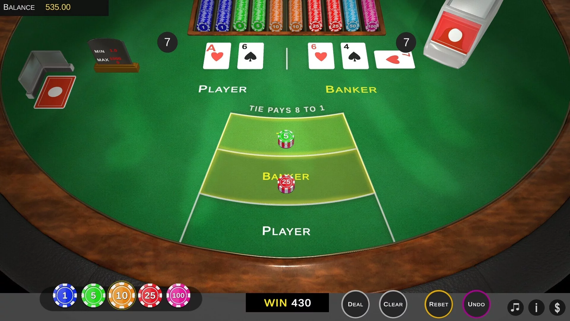 Изображение игры: Baccarat