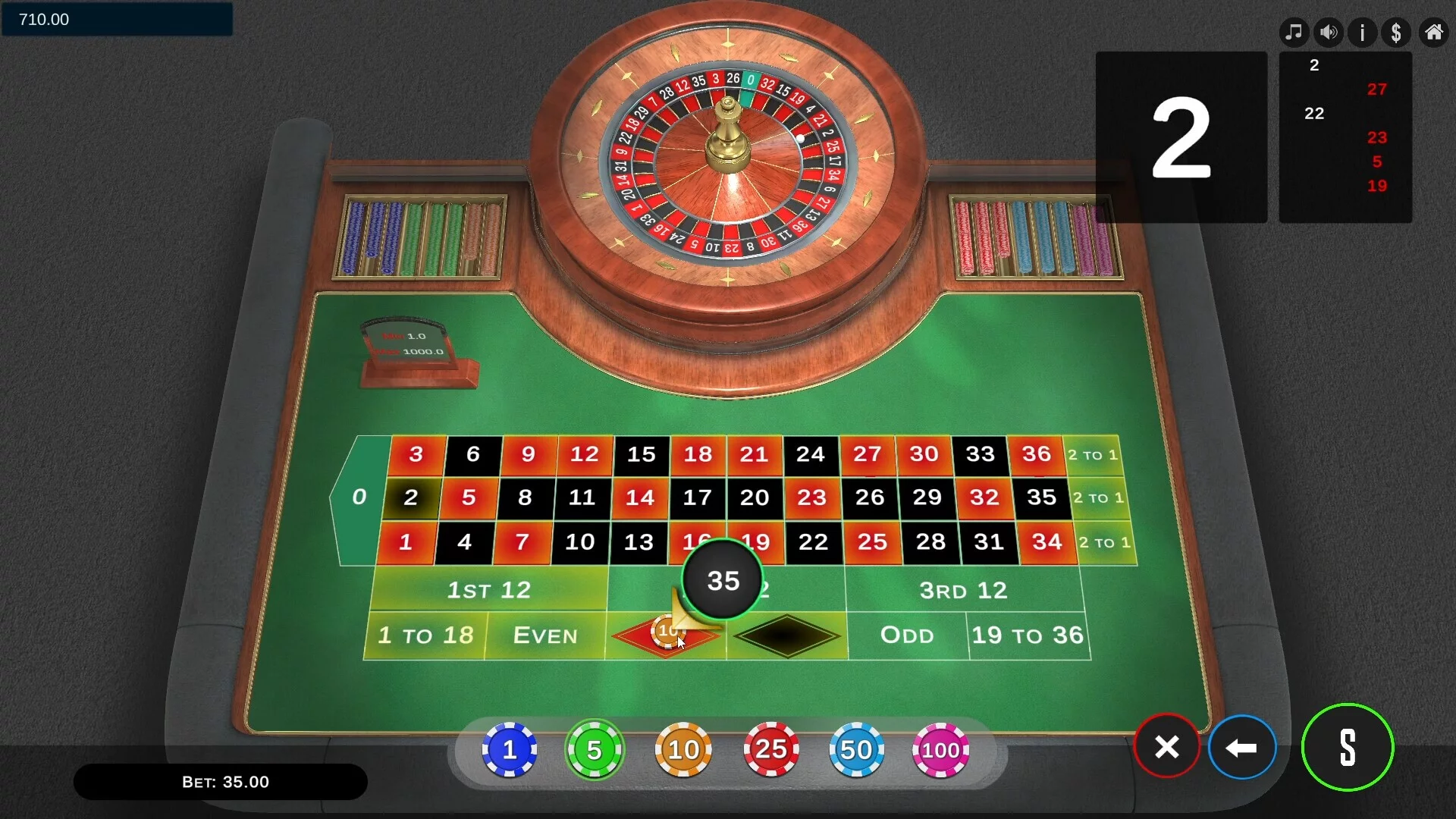 Изображение игры: Roulette Pro Simulator