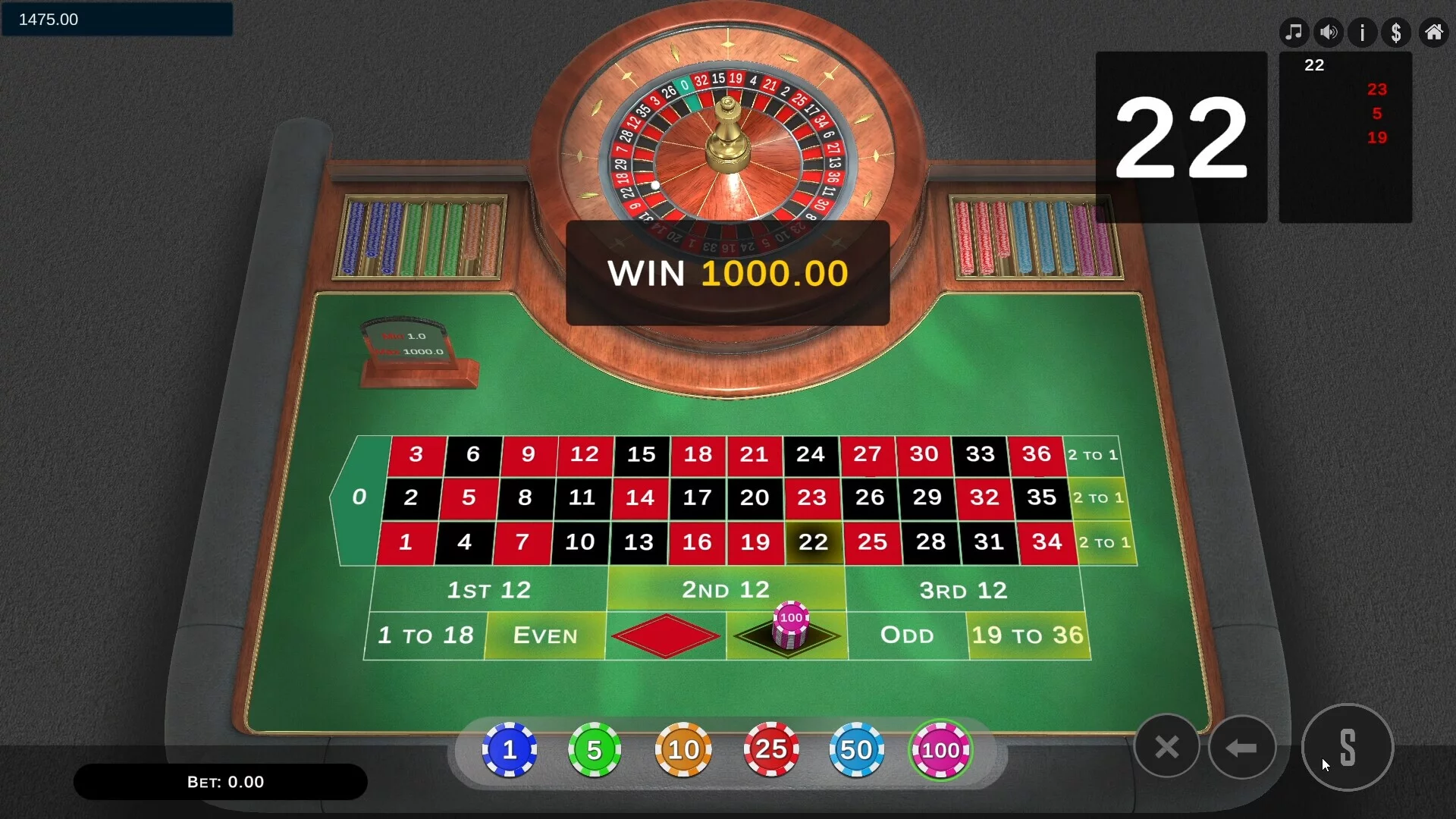 Изображение игры: Roulette Pro Simulator
