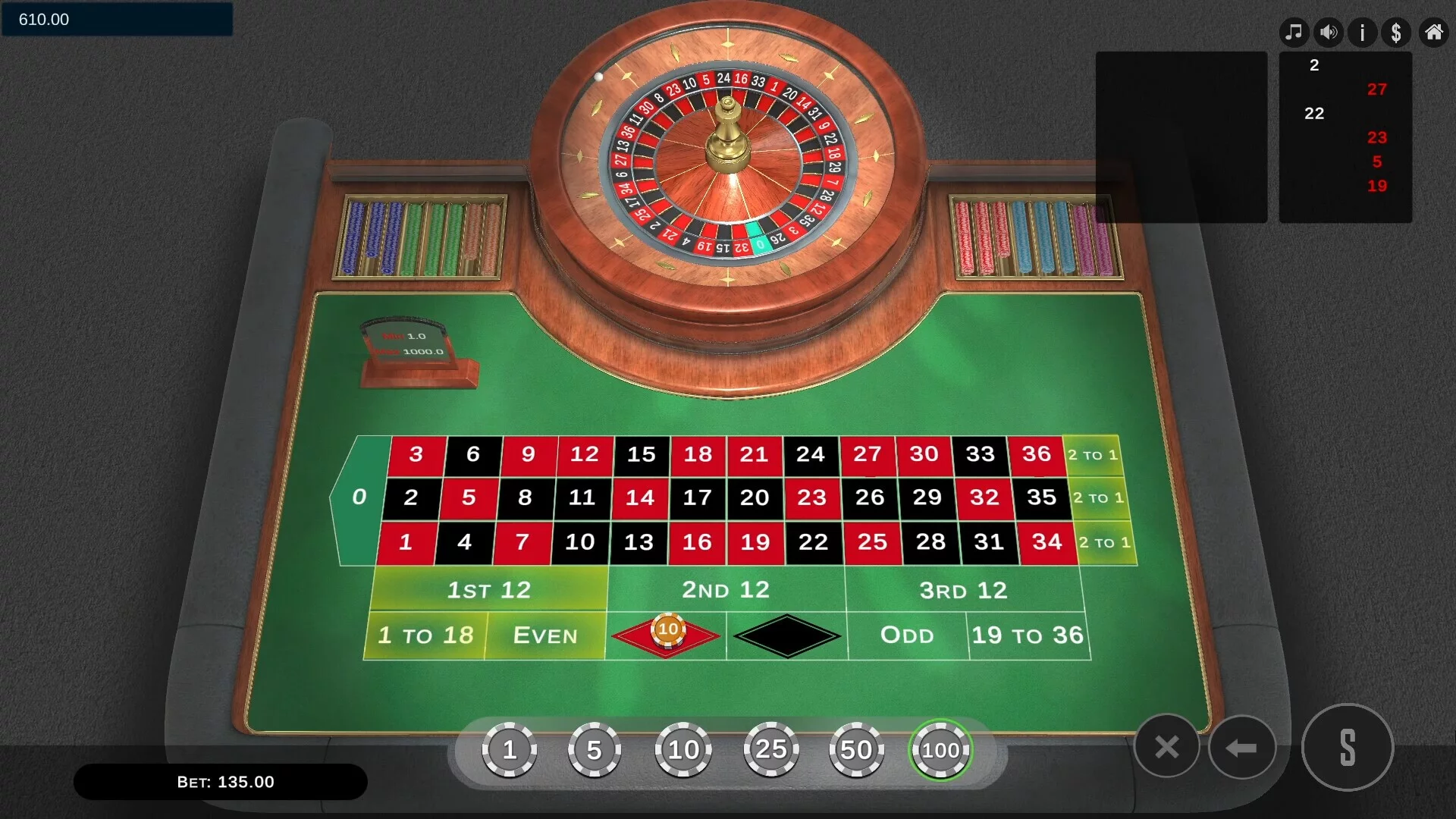 Изображение игры: Roulette Pro Simulator