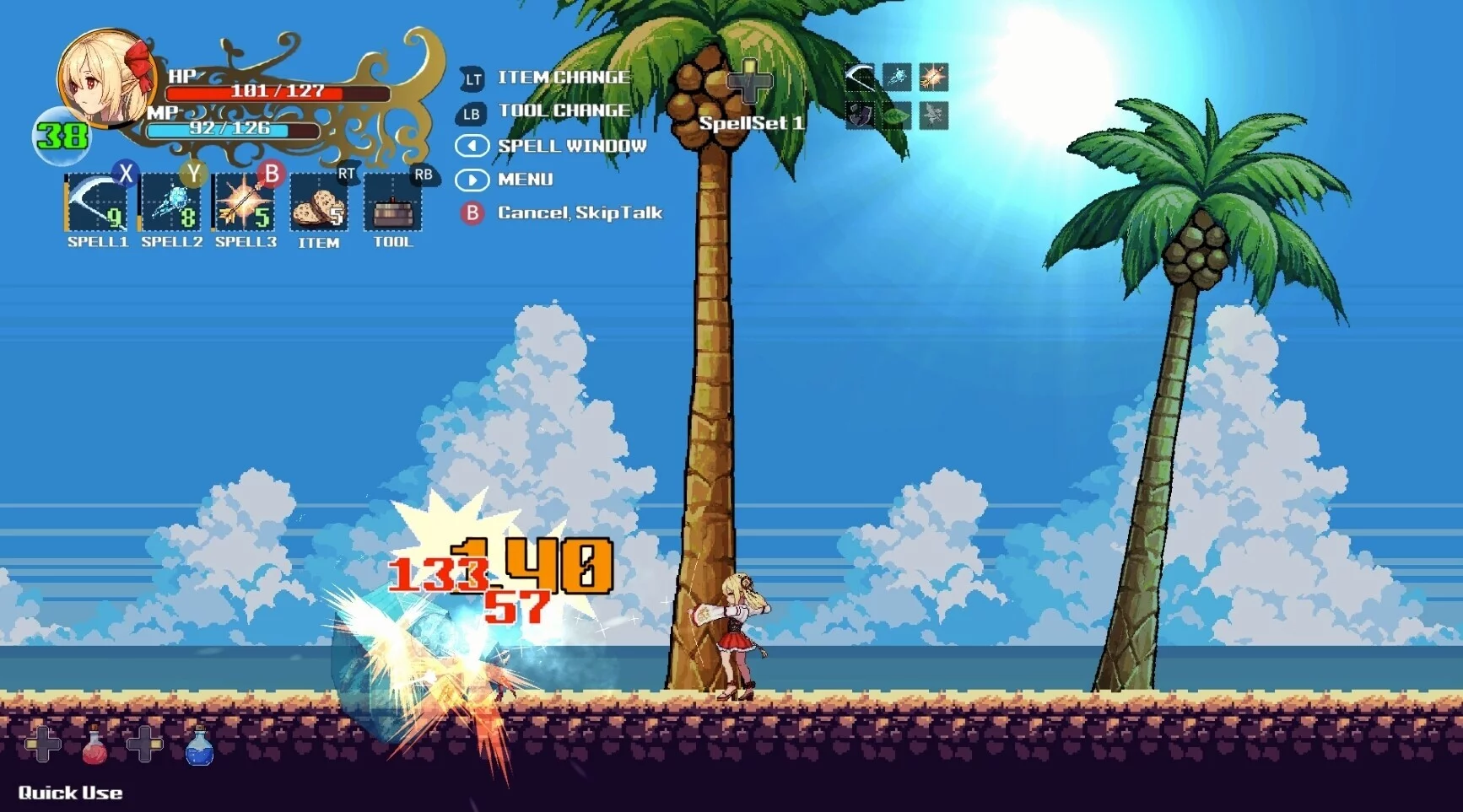 Изображение игры: Witchroid Vania: A Magical Girl’s Fantastical Adventures