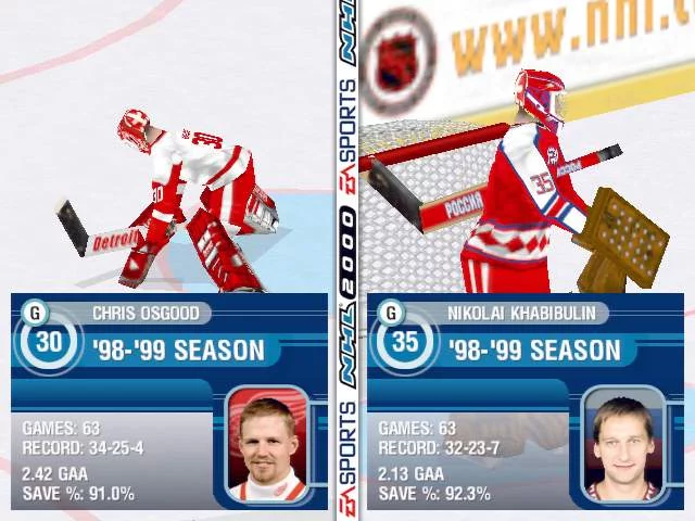 Изображение игры: NHL 2000