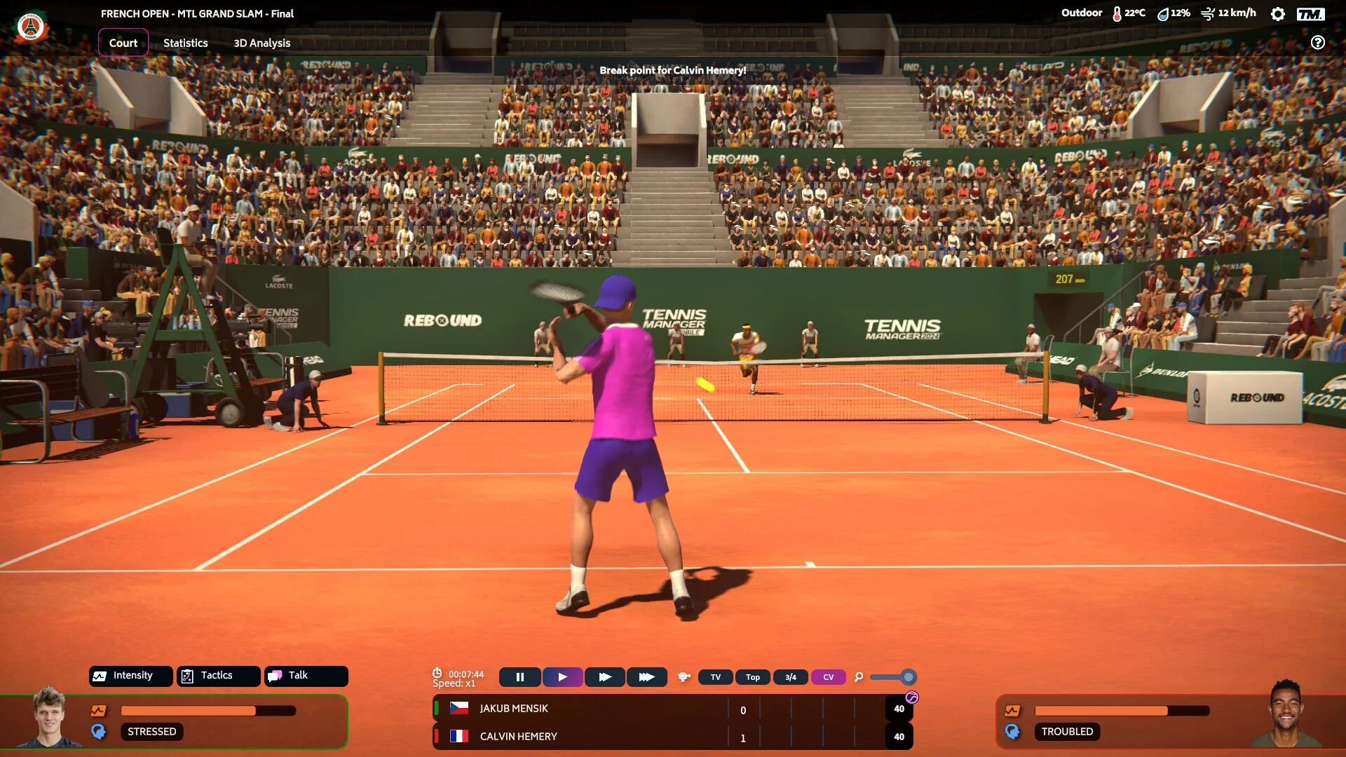 Изображение игры: Tennis Manager 2024