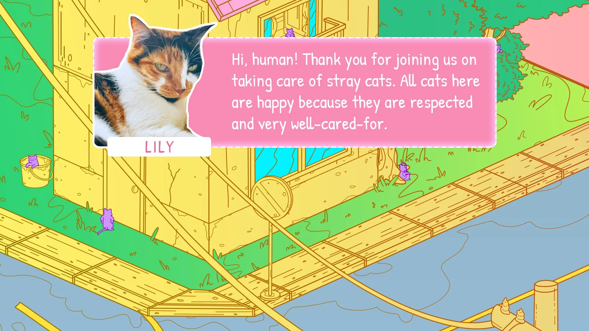 Изображение игры: Stray Cats in Cozy Town