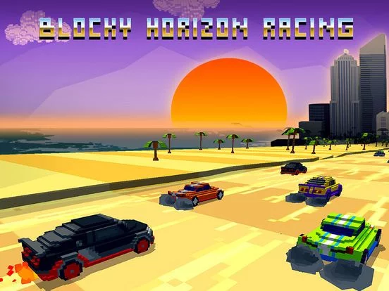 Изображение игры: Horizon Blocky Racing Full