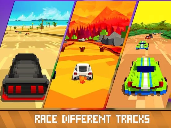Изображение игры: Horizon Blocky Racing Full
