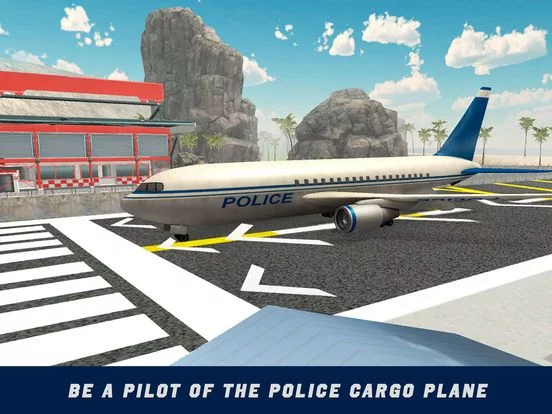 Изображение игры: Police Air Plane Flight Simulator 3D