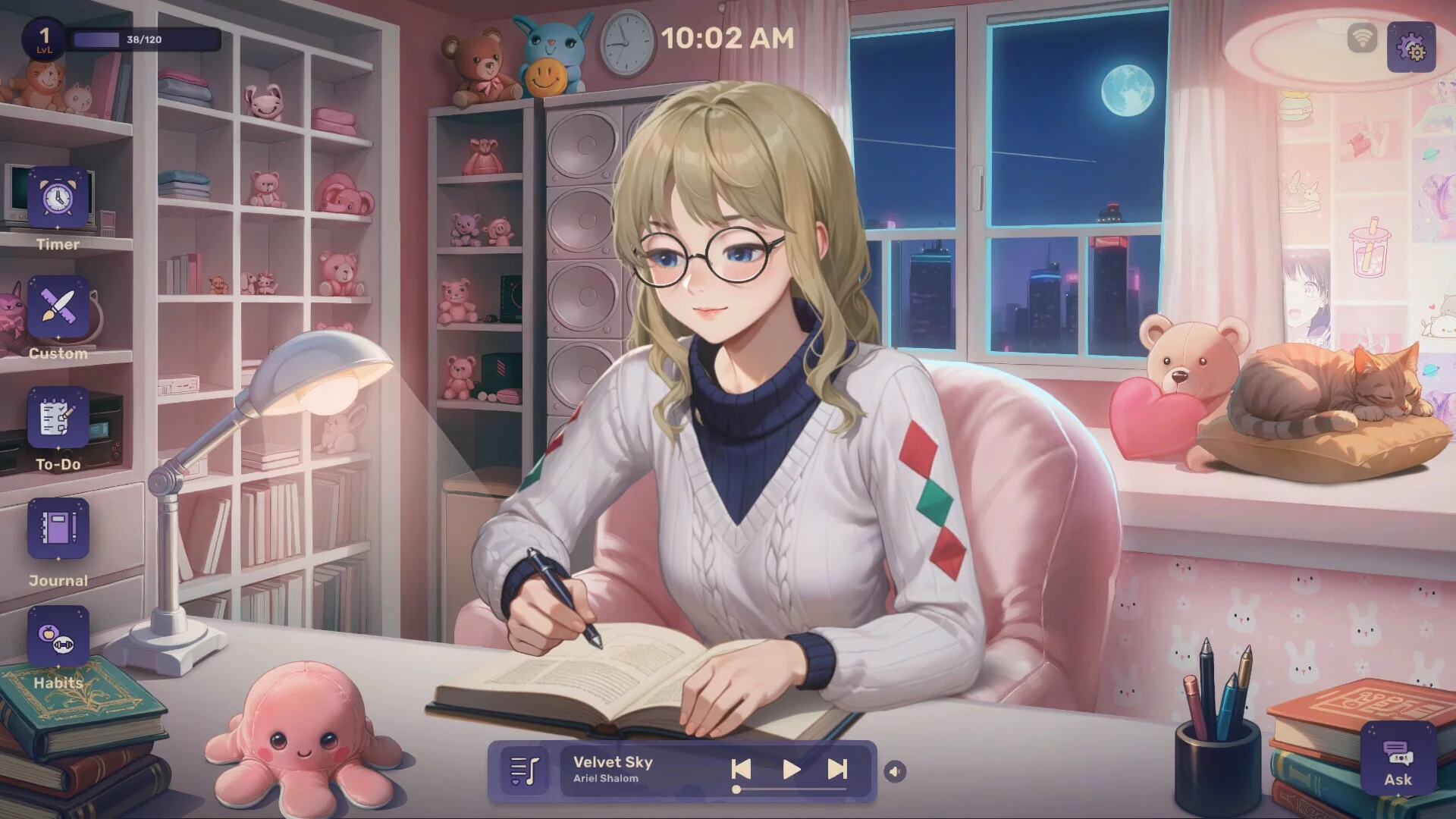 Изображение игры: Lo-Fi Girl: AI Assistant 🎧🤍