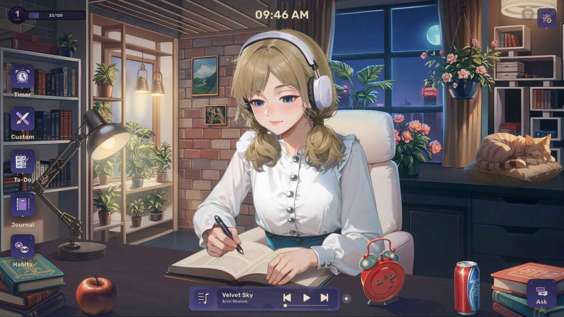 Изображение игры: Lo-Fi Girl: AI Assistant 🎧🤍
