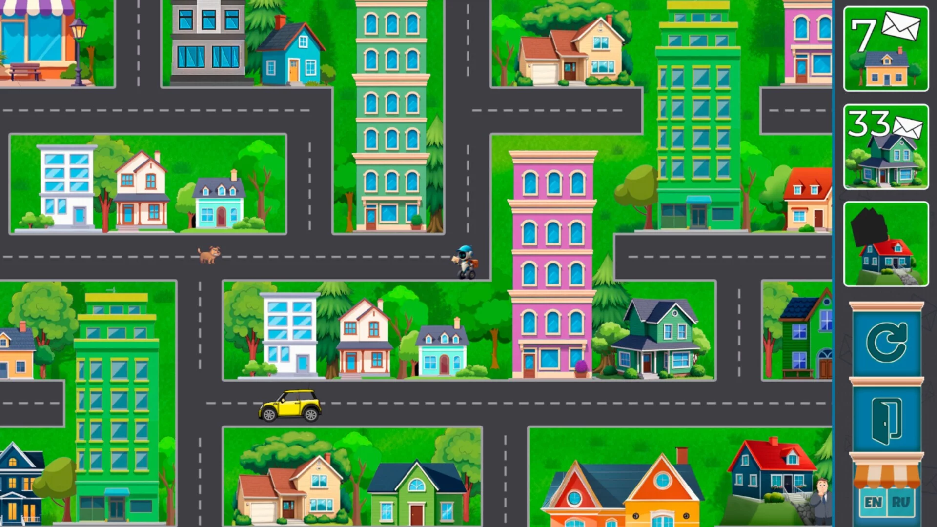 Изображение игры: Robot-Mail Rush