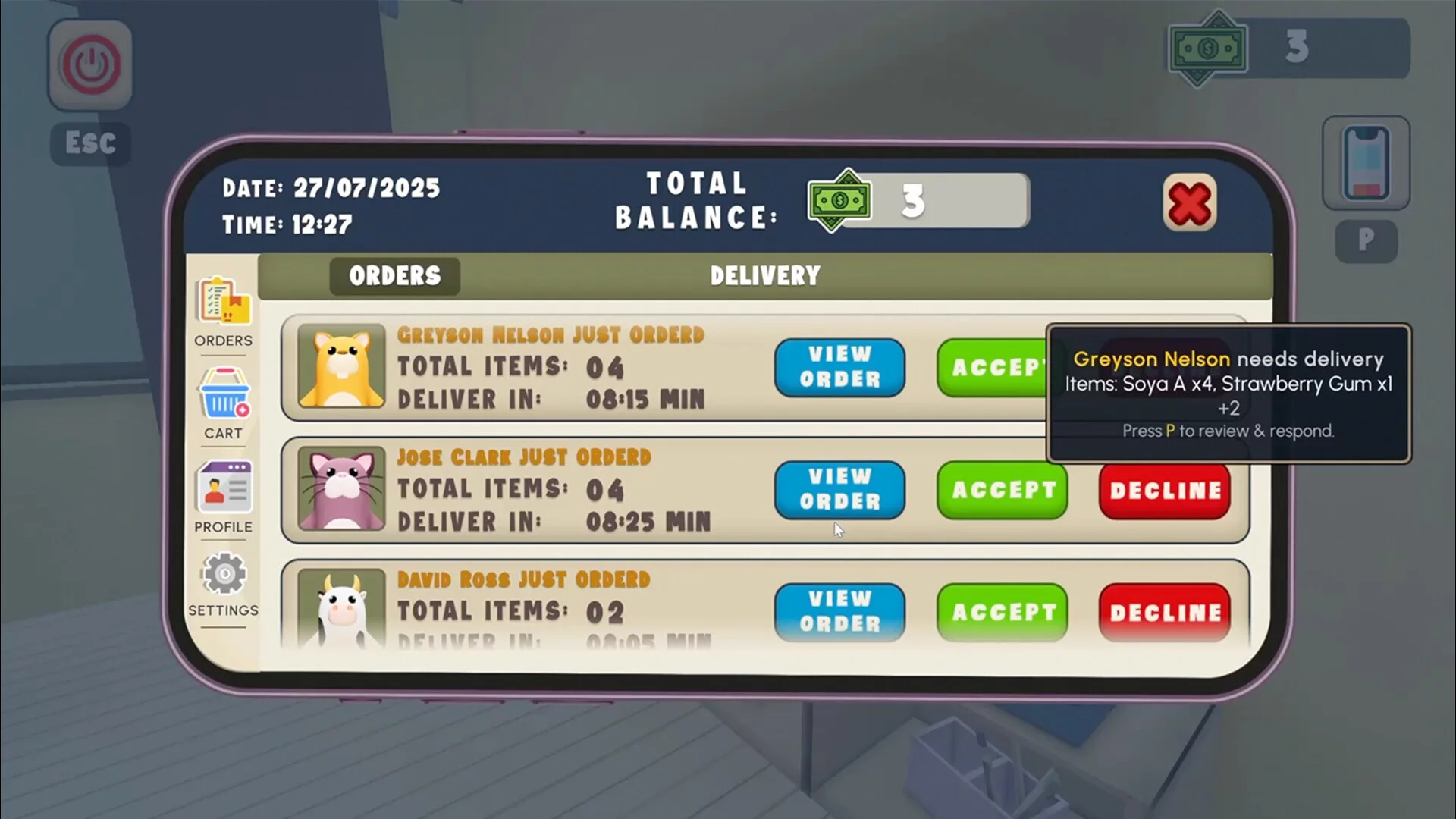 Изображение игры: Delive R us