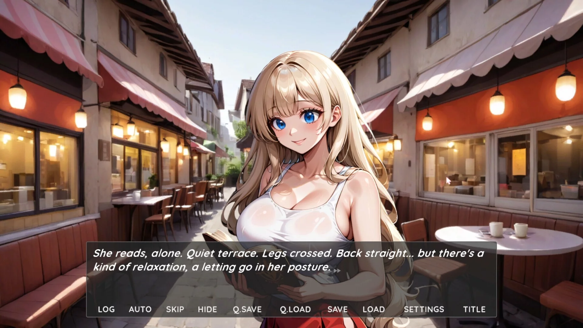 Изображение игры: Hentai Novel: Lily is stripping