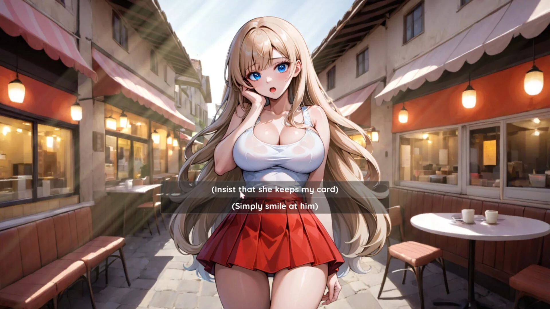 Изображение игры: Hentai Novel: Lily is stripping