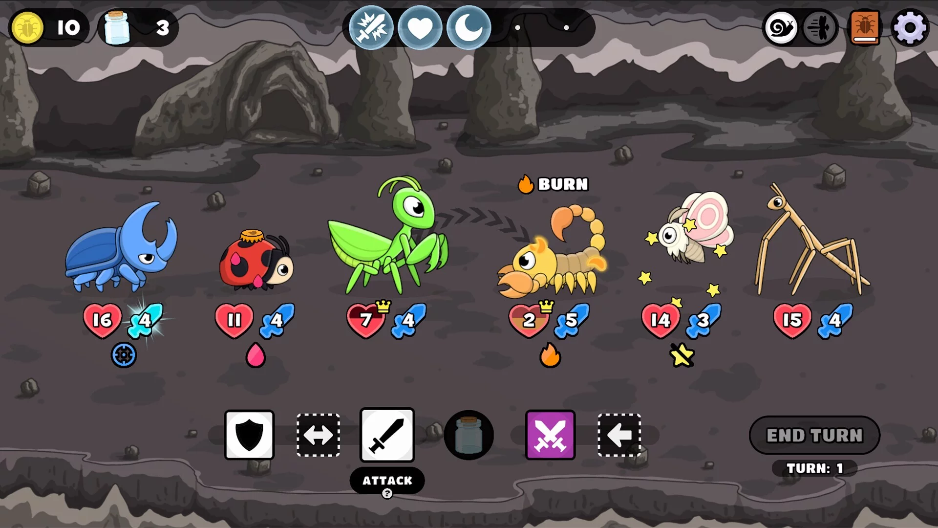 Изображение игры: Dicey Bugs
