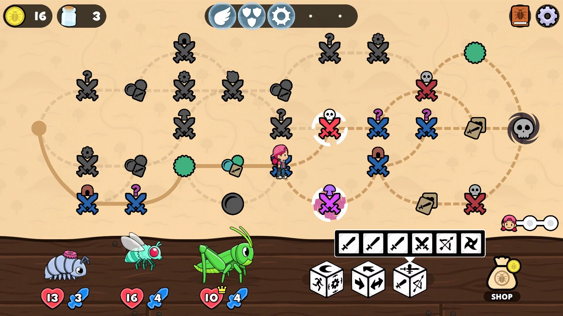 Изображение игры: Dicey Bugs
