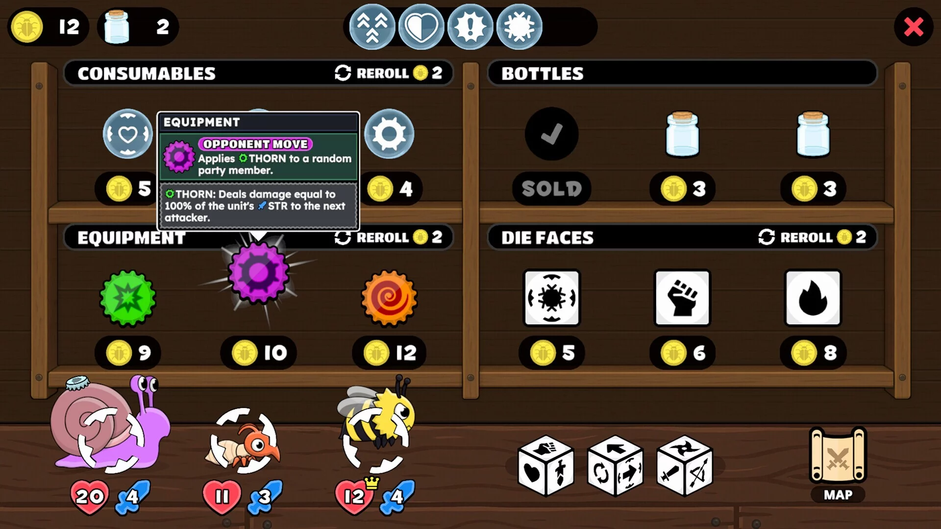 Изображение игры: Dicey Bugs