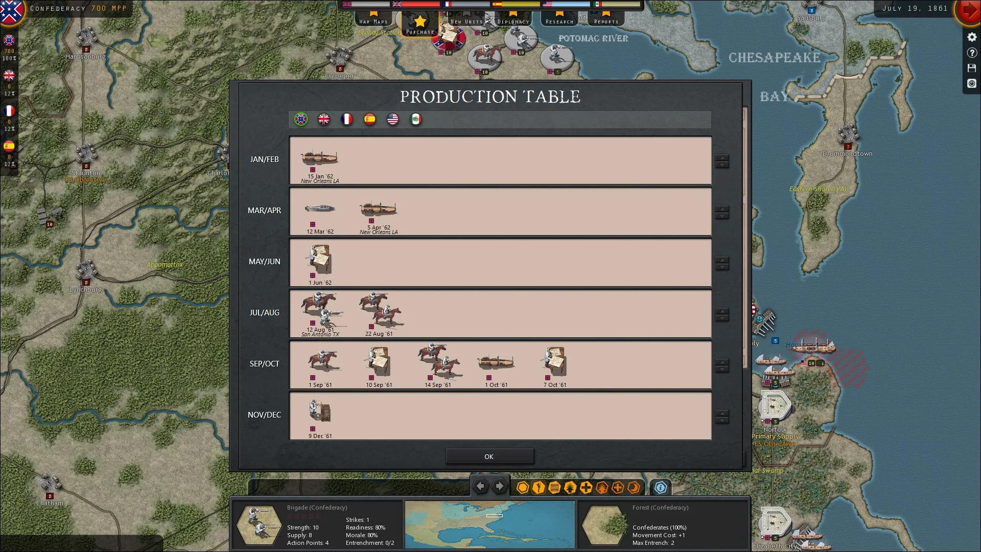 Изображение игры: Strategic Command: American Civil War