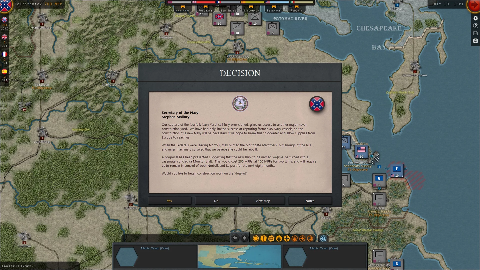 Изображение игры: Strategic Command: American Civil War