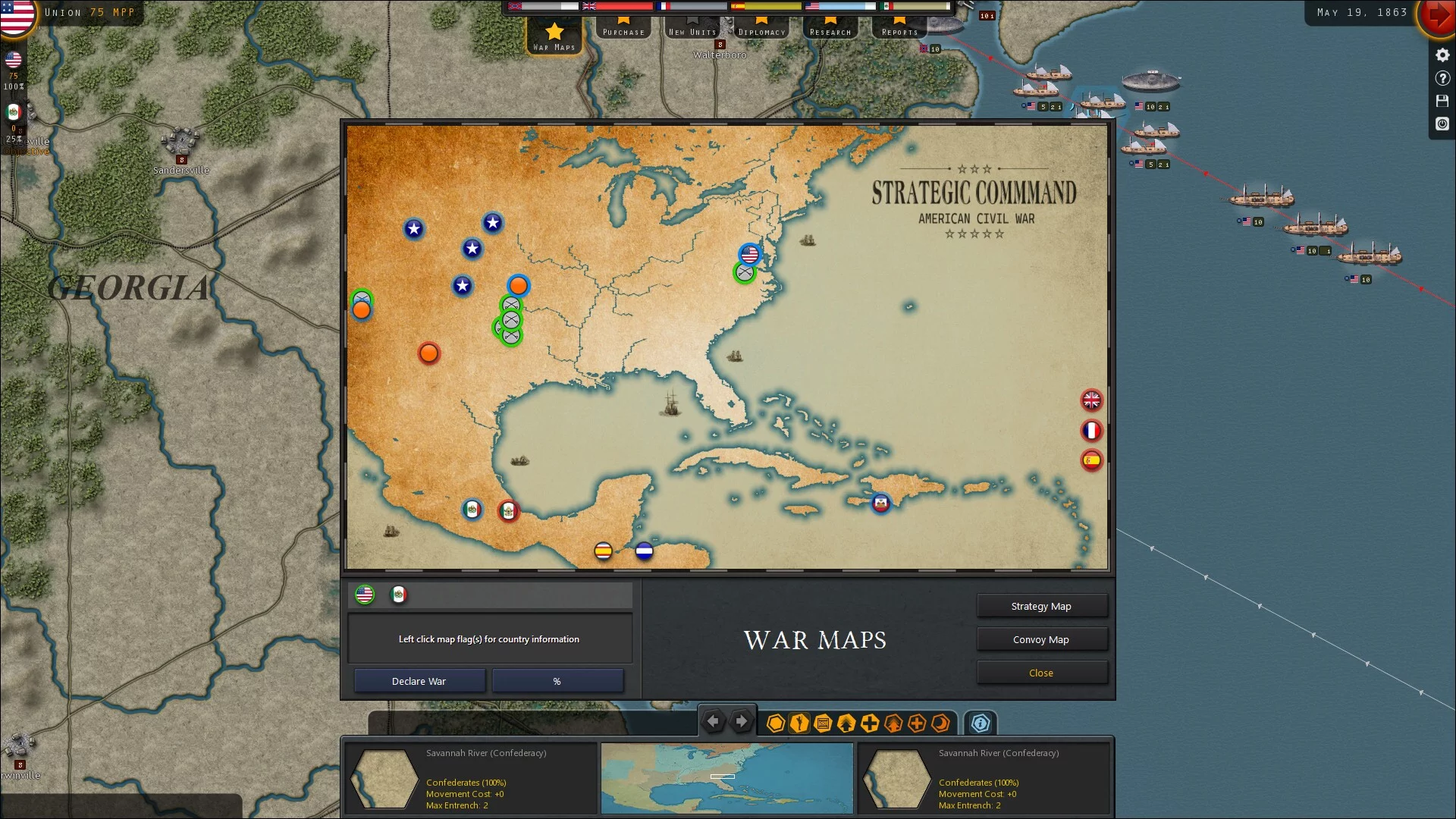 Изображение игры: Strategic Command: American Civil War