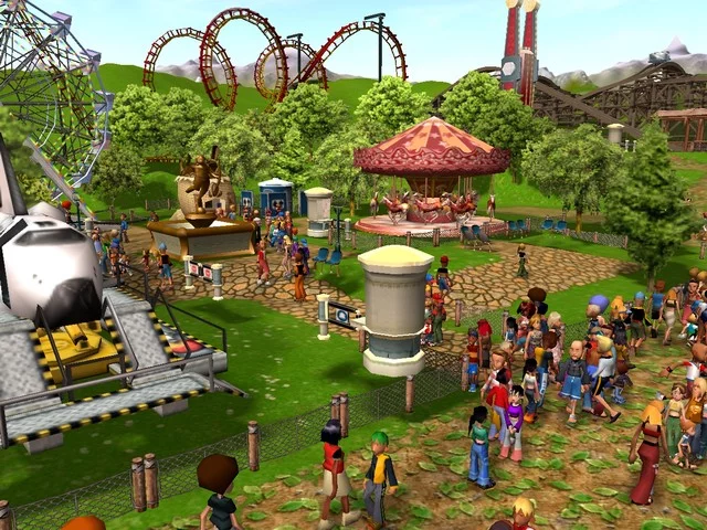 Изображение игры: RollerCoaster Tycoon 3