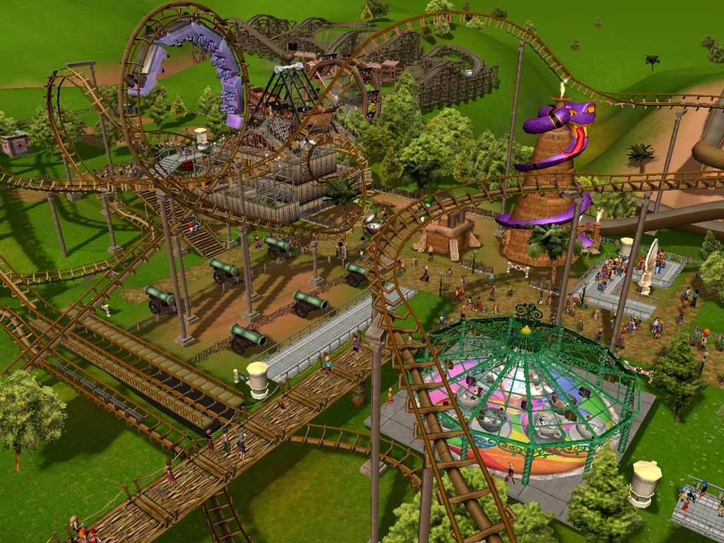 Изображение игры: RollerCoaster Tycoon 3