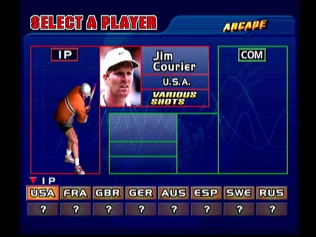 Изображение игры: Virtua Tennis (1999)
