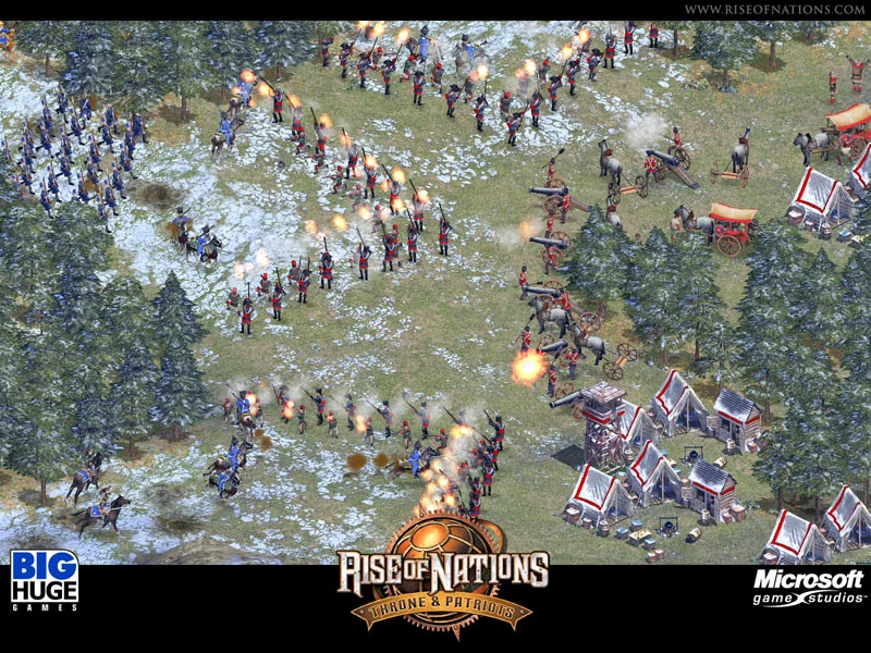 Изображение игры: Rise of Nations: Thrones and Patriots
