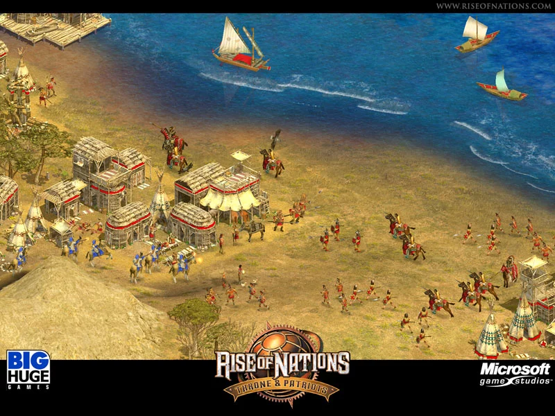 Изображение игры: Rise of Nations: Thrones and Patriots