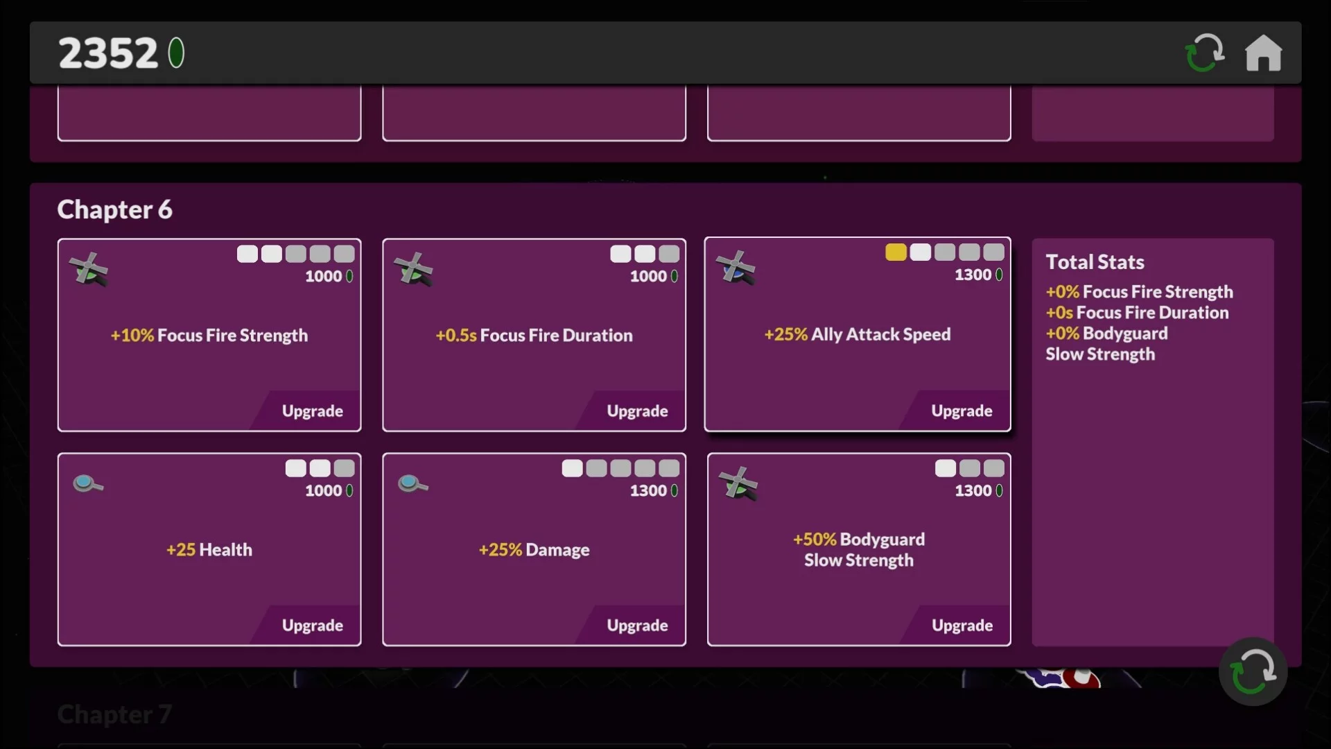 Изображение игры: UPGRADES & ENEMIES