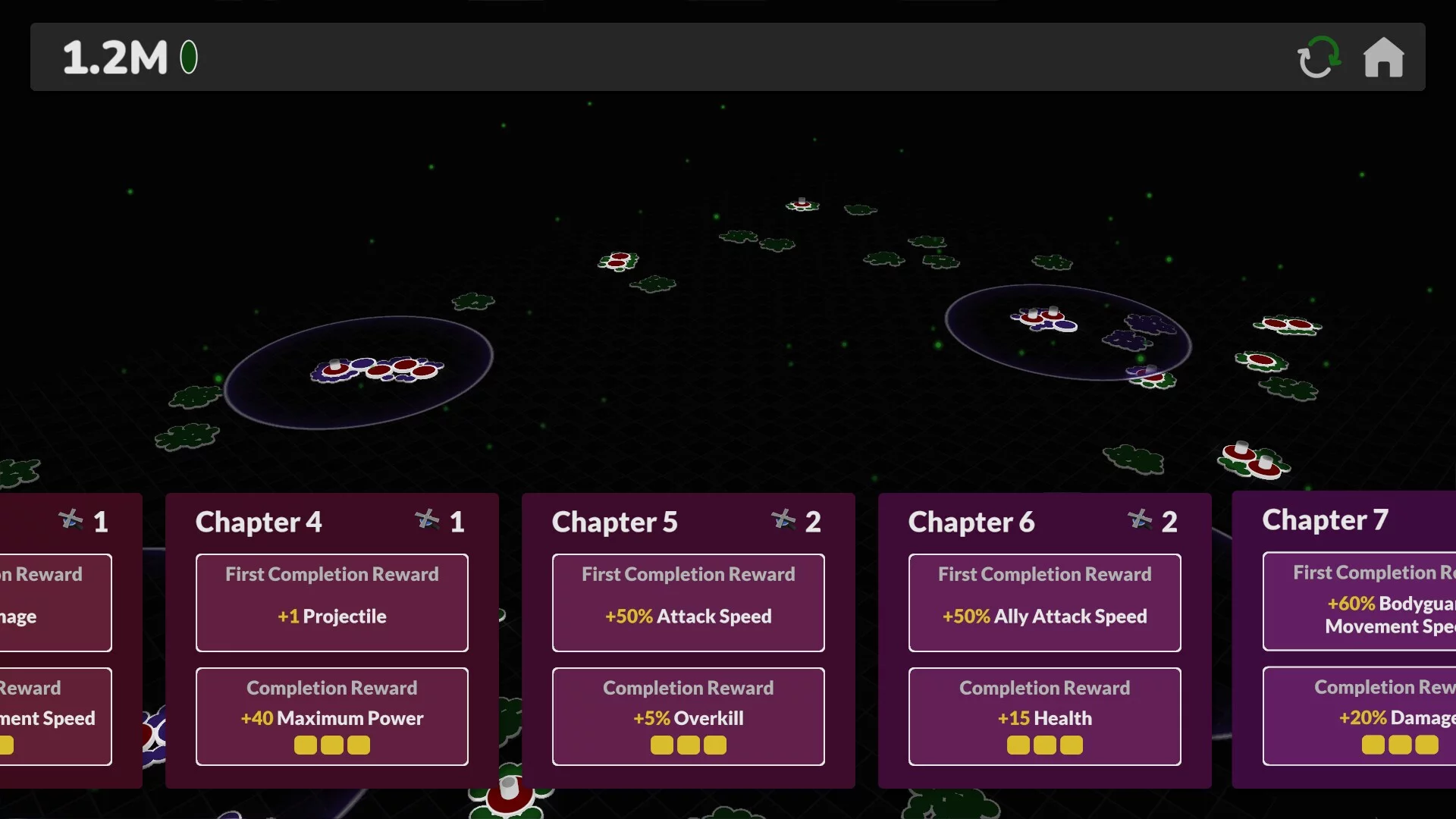 Изображение игры: UPGRADES & ENEMIES