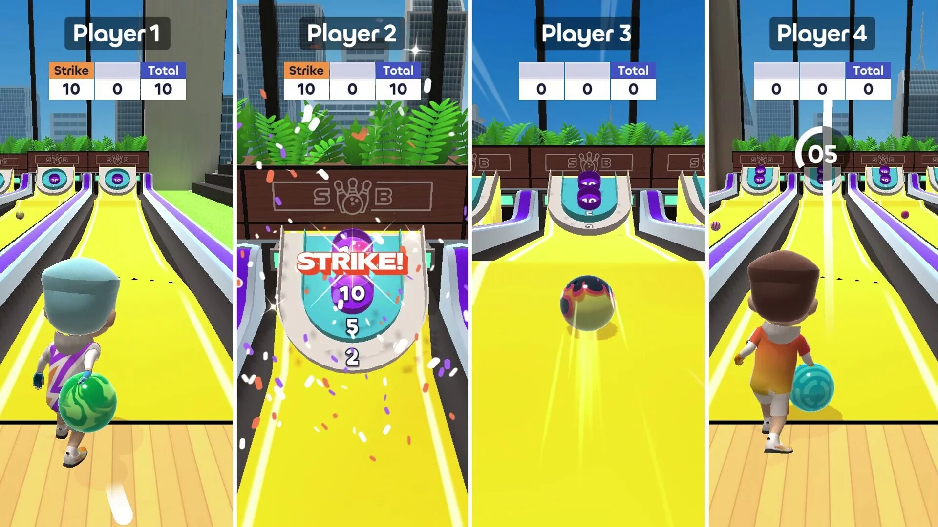 Изображение игры: Skyline Bowling