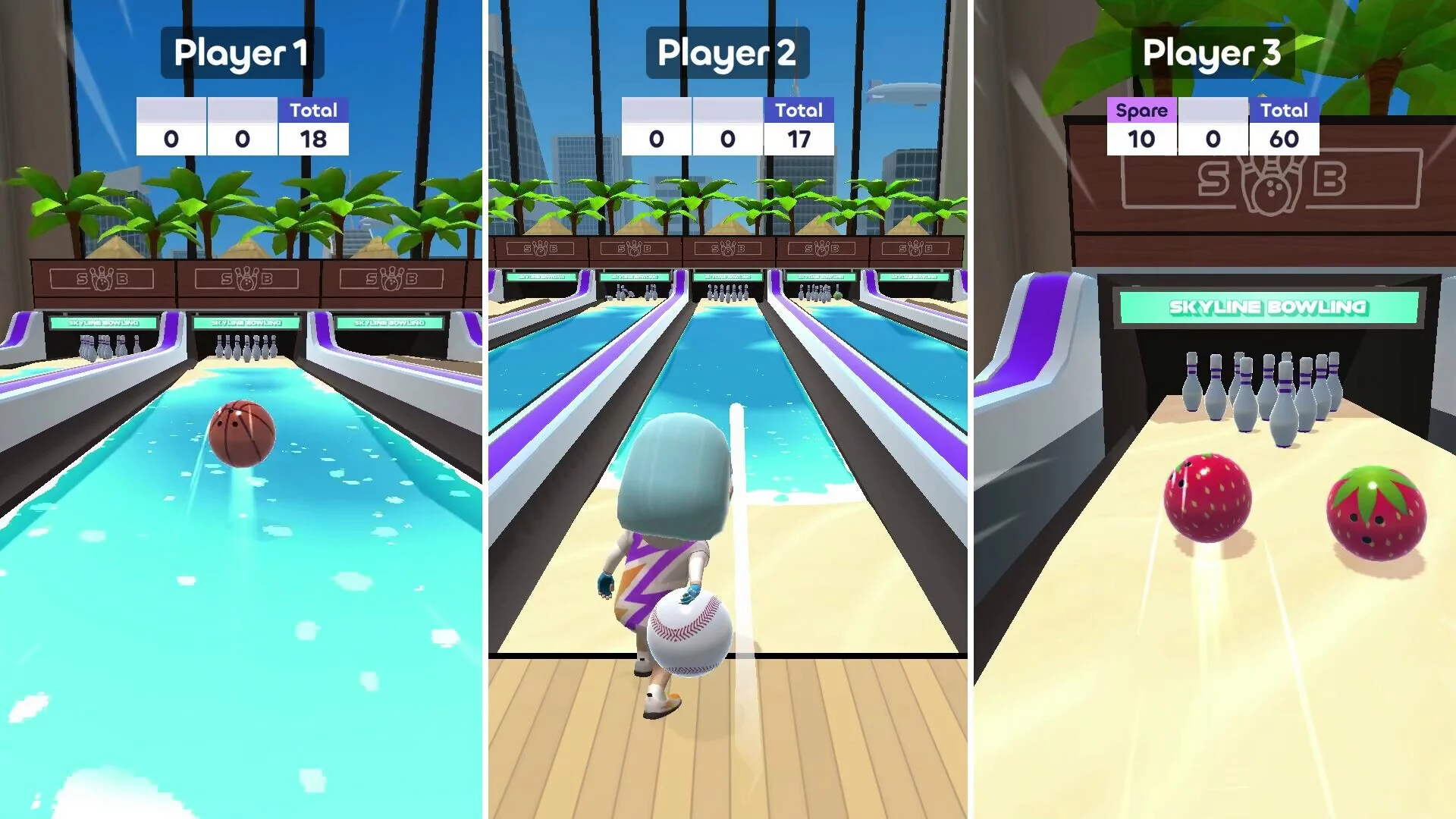 Изображение игры: Skyline Bowling