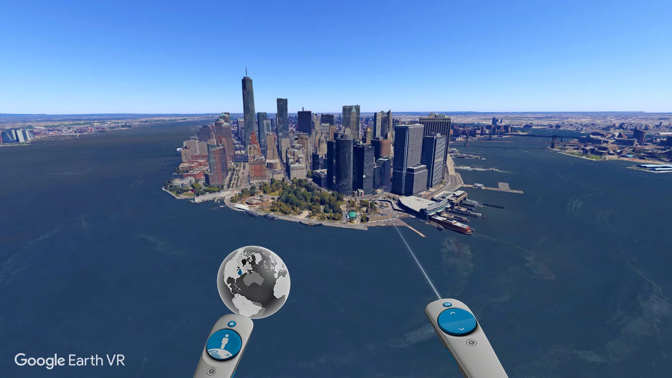 Изображение игры: Google Earth VR
