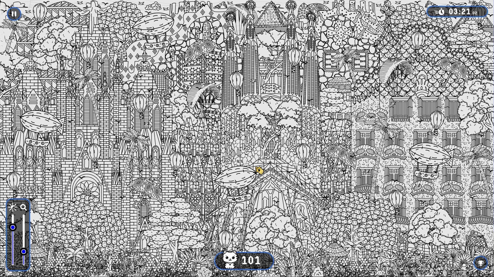Изображение игры: 101 Cats Hidden in Barcelona