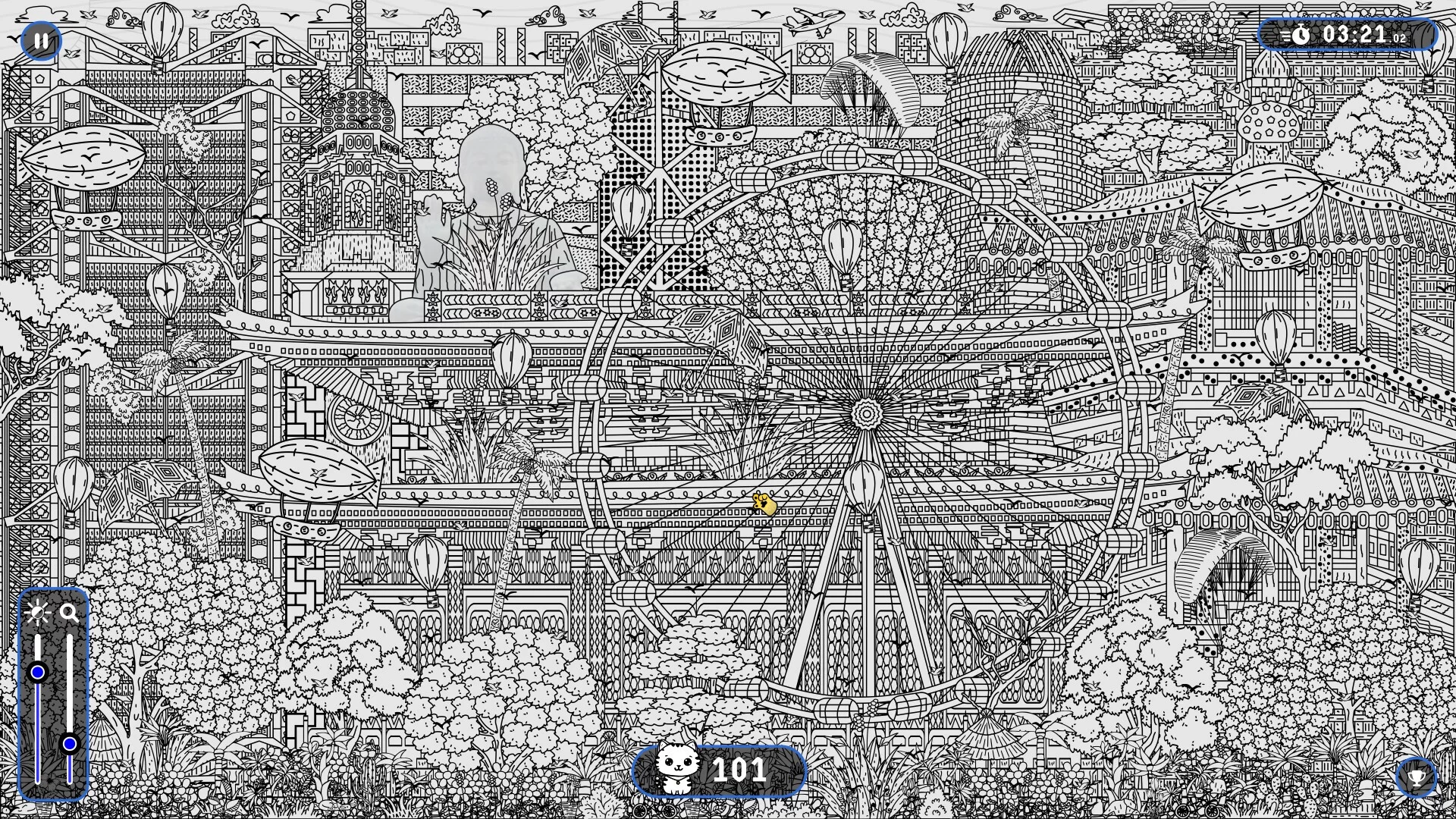 Изображение игры: 101 Cats Hidden in Hong Kong