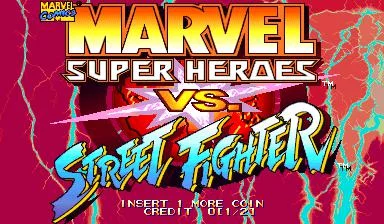 Изображение игры: Marvel Super Heroes vs. Street Fighter