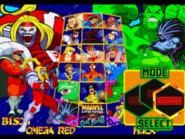 Изображение игры: Marvel Super Heroes vs. Street Fighter